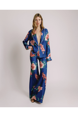 Maxime Electric Blue & Coral Floral Jacket