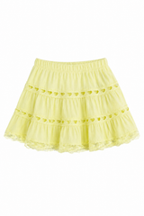 Sofia Pastel Yellow Mini Skirt