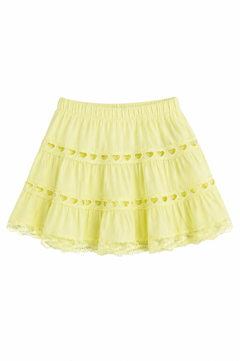 Sofia Pastel Yellow Mini Skirt