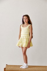 Sofia Pastel Yellow Mini Skirt