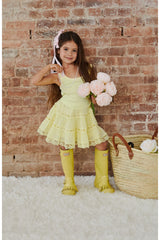 Sofia Pastel Yellow Mini Skirt