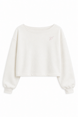 Hailey White With Heart & Harrow Terry Sweatshirt