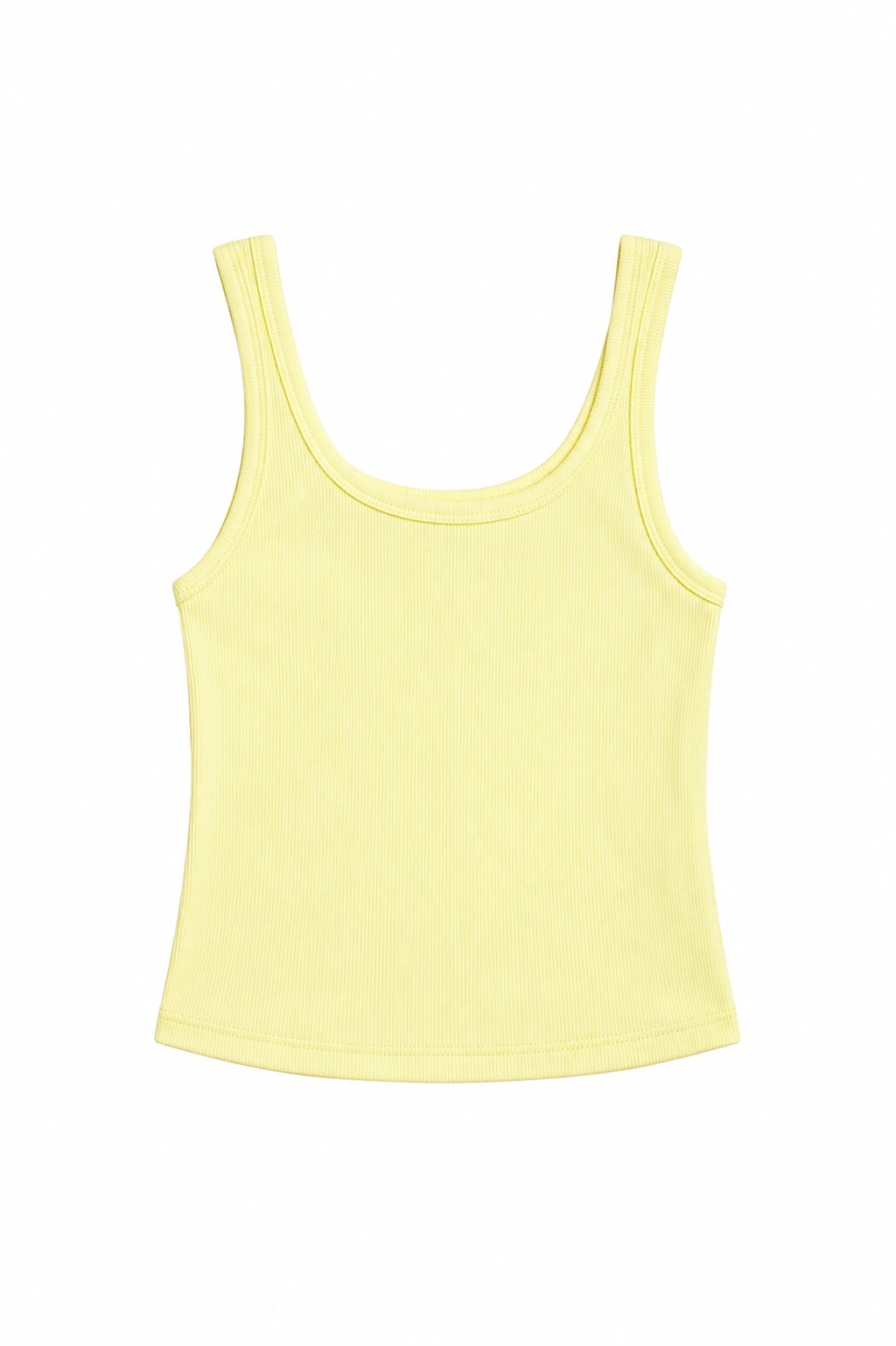 Harlow Pastel Yellow Heart Cut Out Tank