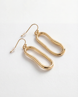 The Single Stone Coron Earrings | Gold