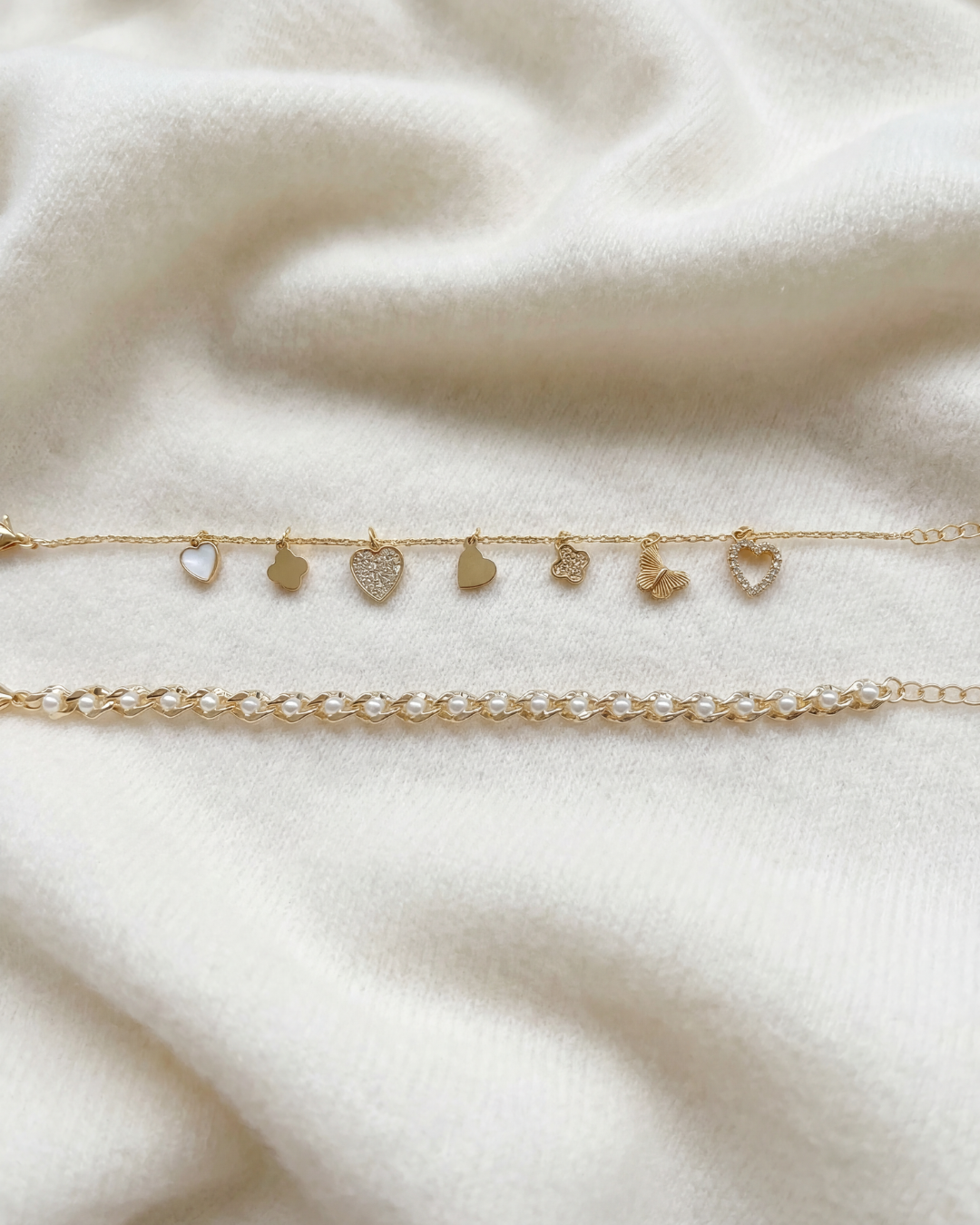 The Amor Bracelet Set | Gold