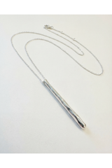 Vertical Bar Pendant | Silver