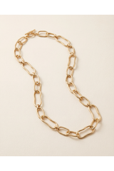 Oro Chain Toggle Necklace | Two Tone