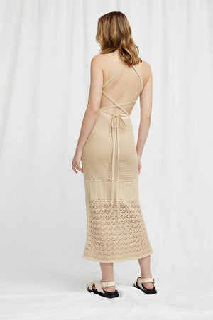 Significant Other Abby Halter Dress - Biscuit