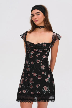 For Love & Lemons Aigrette Mini Dress