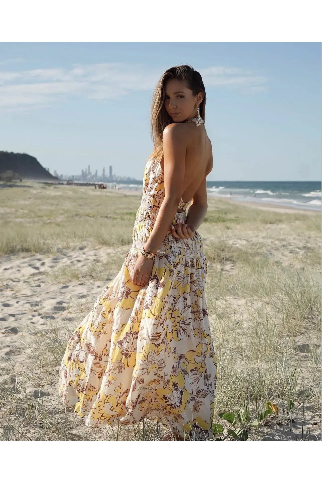 @siennaespie in Significant Other Aisha Maxi Dress