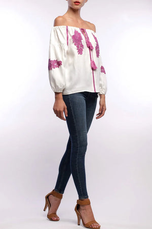 Line & Dot Alicia Embellishment Top