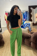 @natslivolsi in House of Sunny All Star Tracksuit Pant - Perfect Green