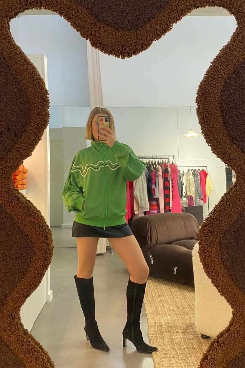 @elsiematilda in House of Sunny All Star Tracksuit Top - Perfect Green
