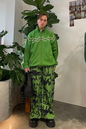 @jonathanmacdonaldd in House of Sunny All Star Tracksuit Top - Perfect Green