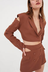 For Love & Lemons Alysa Crop Blazer