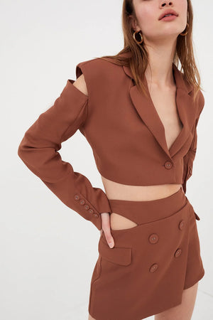 For Love & Lemons Alysa Crop Blazer