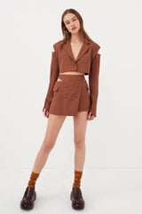 For Love & Lemons Alysa Crop Blazer