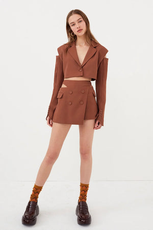 For Love & Lemons Alysa Crop Blazer