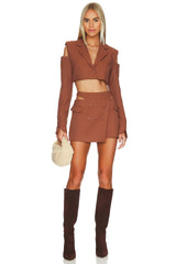 For Love & Lemons Alysa Crop Blazer