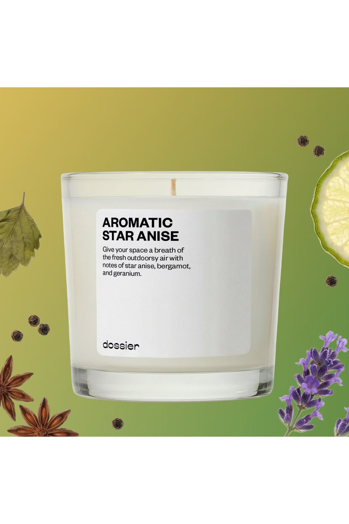 Aromatic Star Anise Candle - Inspired by Dior's Sauvage Perfume