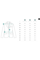 Men's Beige Striped Double Breasted Blazer