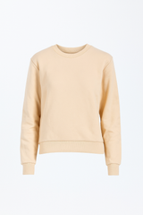 Beige sweatshirt on a white background