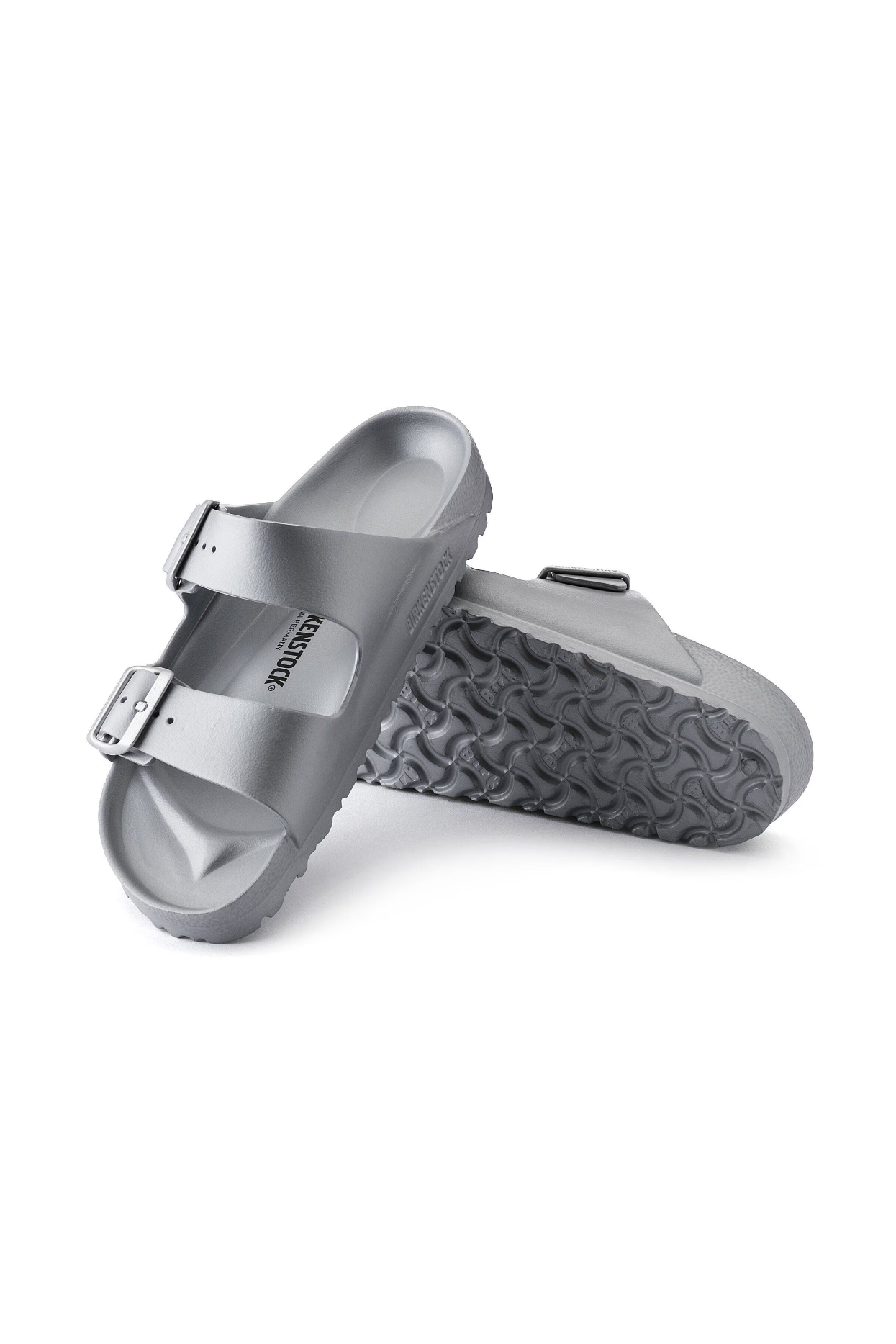Birkenstock Arizona Essentials EVA | Metallic Silver | Narrow