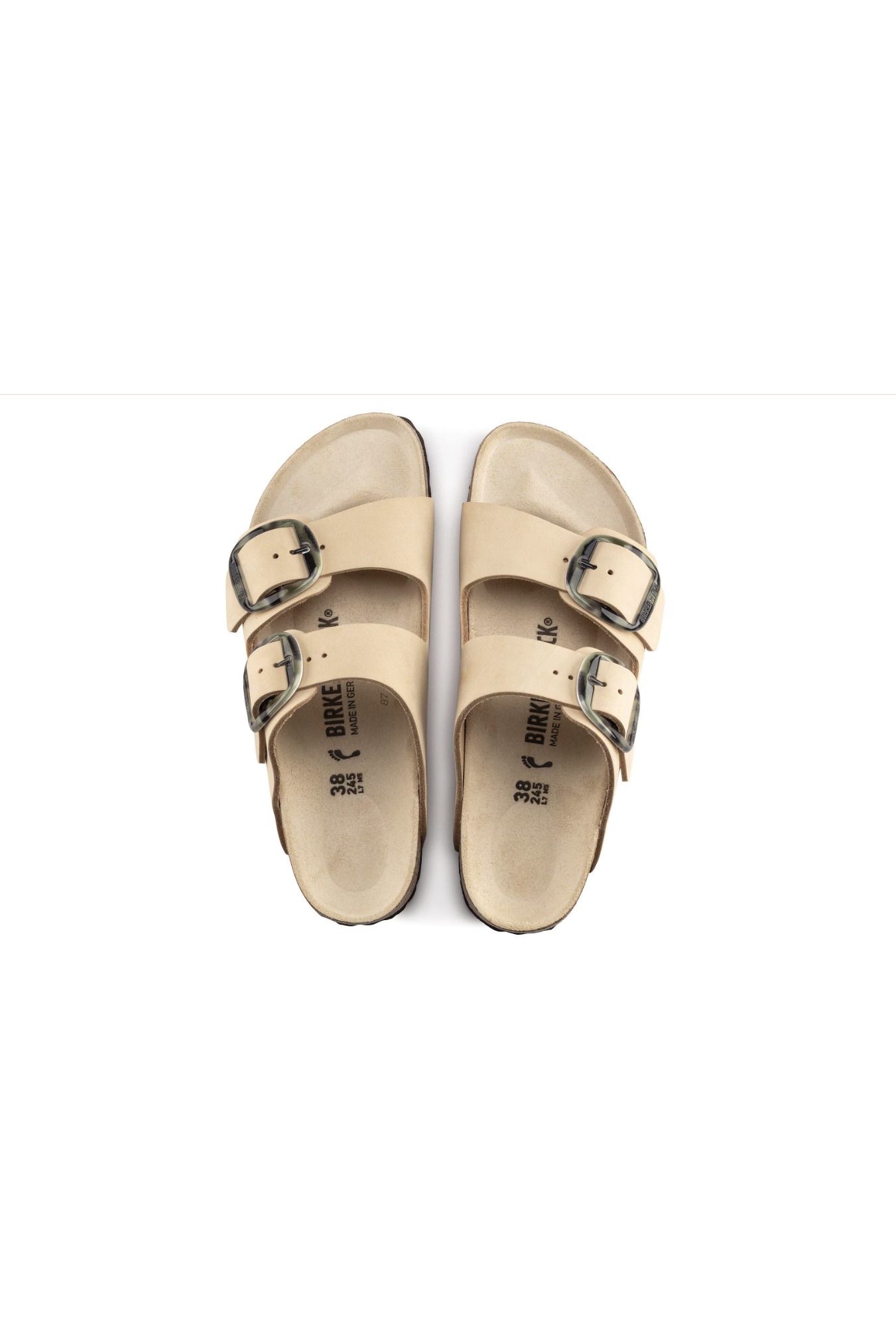 Birkenstock Arizona Big Buckle Nubuck Leather Almond