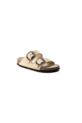 Birkenstock Arizona Big Buckle Nubuck Leather Almond