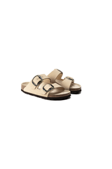 Birkenstock Arizona Big Buckle Nubuck Leather Almond