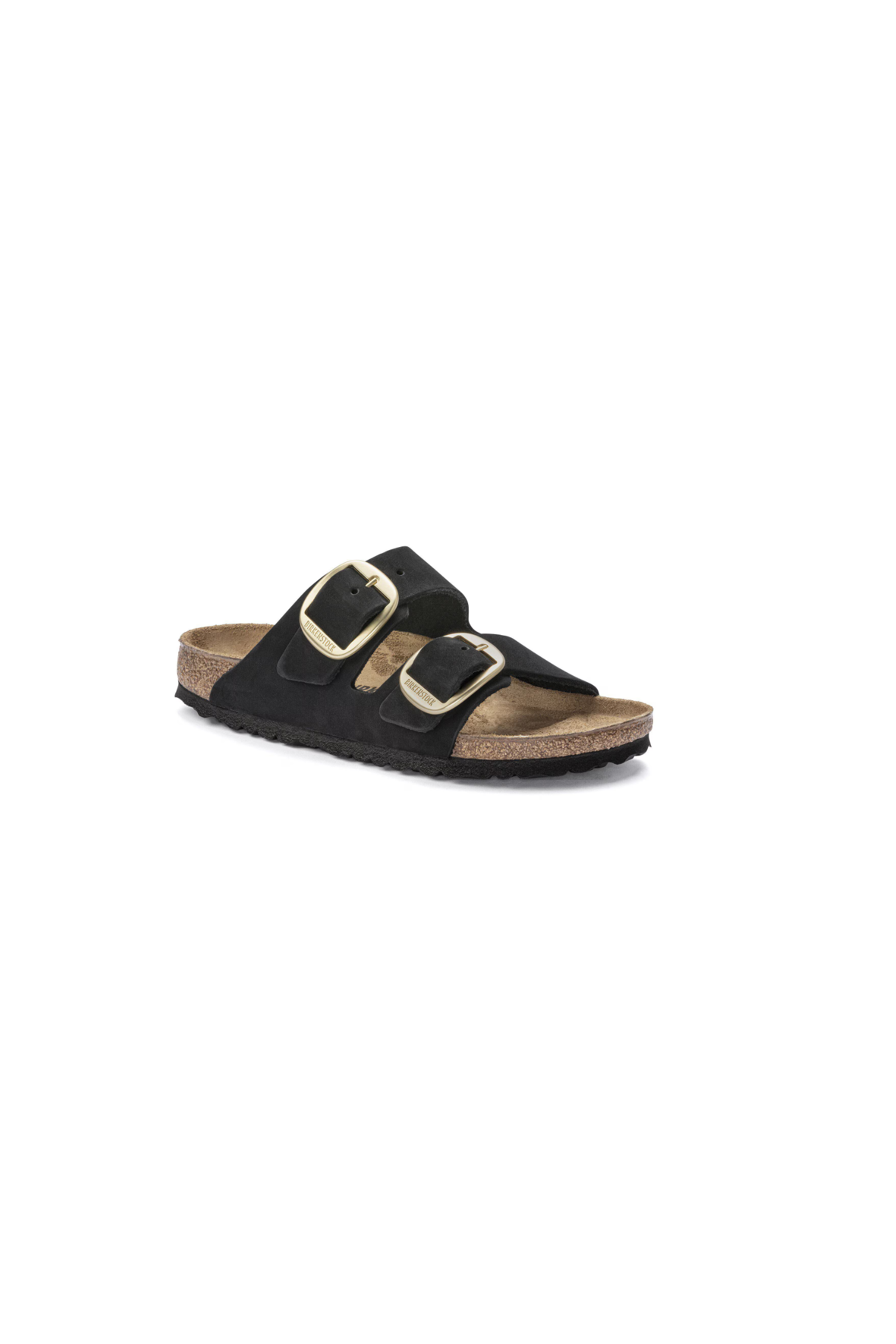 Birkenstock Arizona Big Buckle Nubuck Leather Black