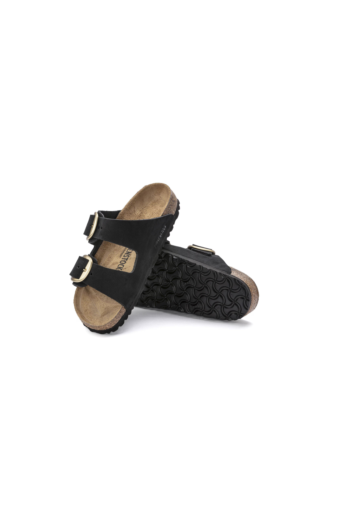 Birkenstock Arizona Big Buckle Nubuck Leather Black
