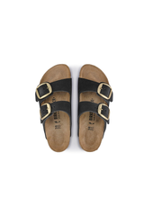 Birkenstock Arizona Big Buckle Nubuck Leather Black