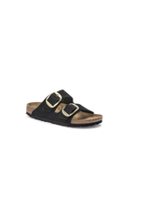 Birkenstock Arizona Big Buckle Nubuck Leather Black