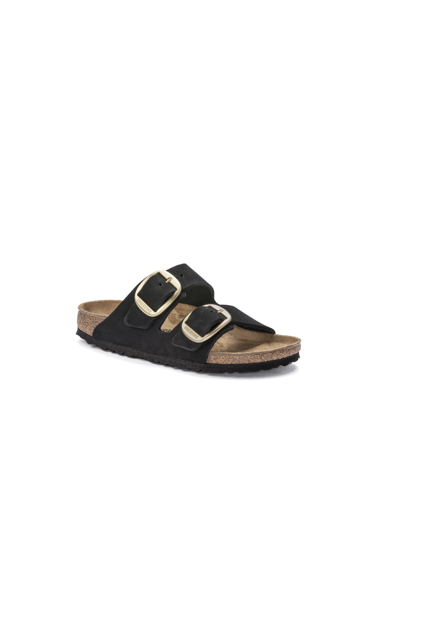 Birkenstock Arizona Big Buckle Nubuck Leather Black