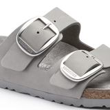 Birkenstock Arizona Big Buckle Nubuck Leather Dove Gray