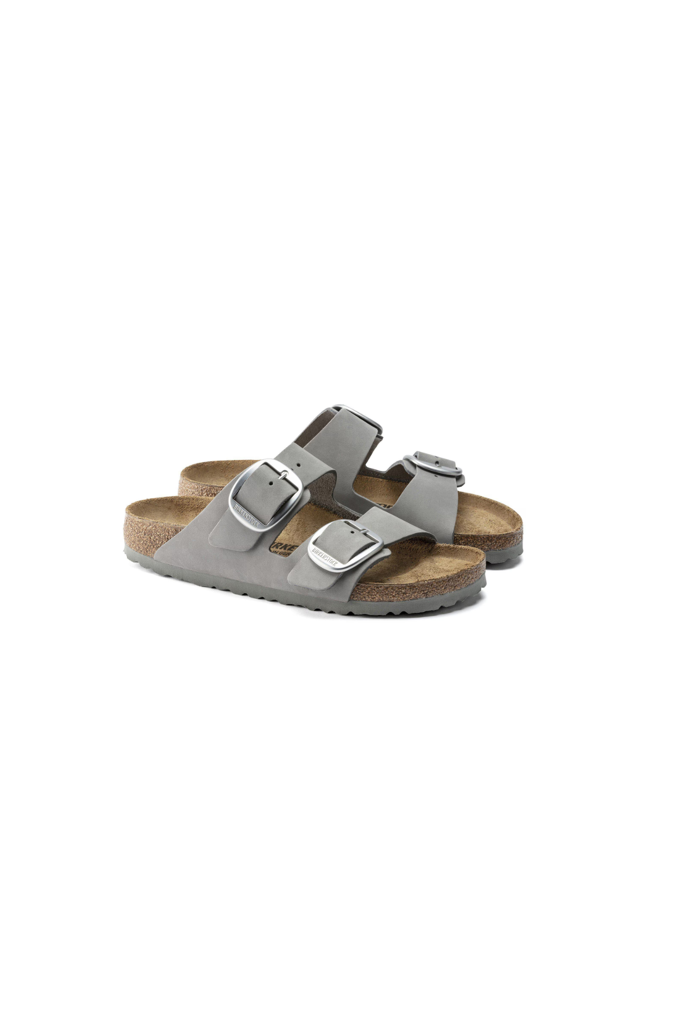 Birkenstock Arizona Big Buckle Nubuck Leather Dove Gray