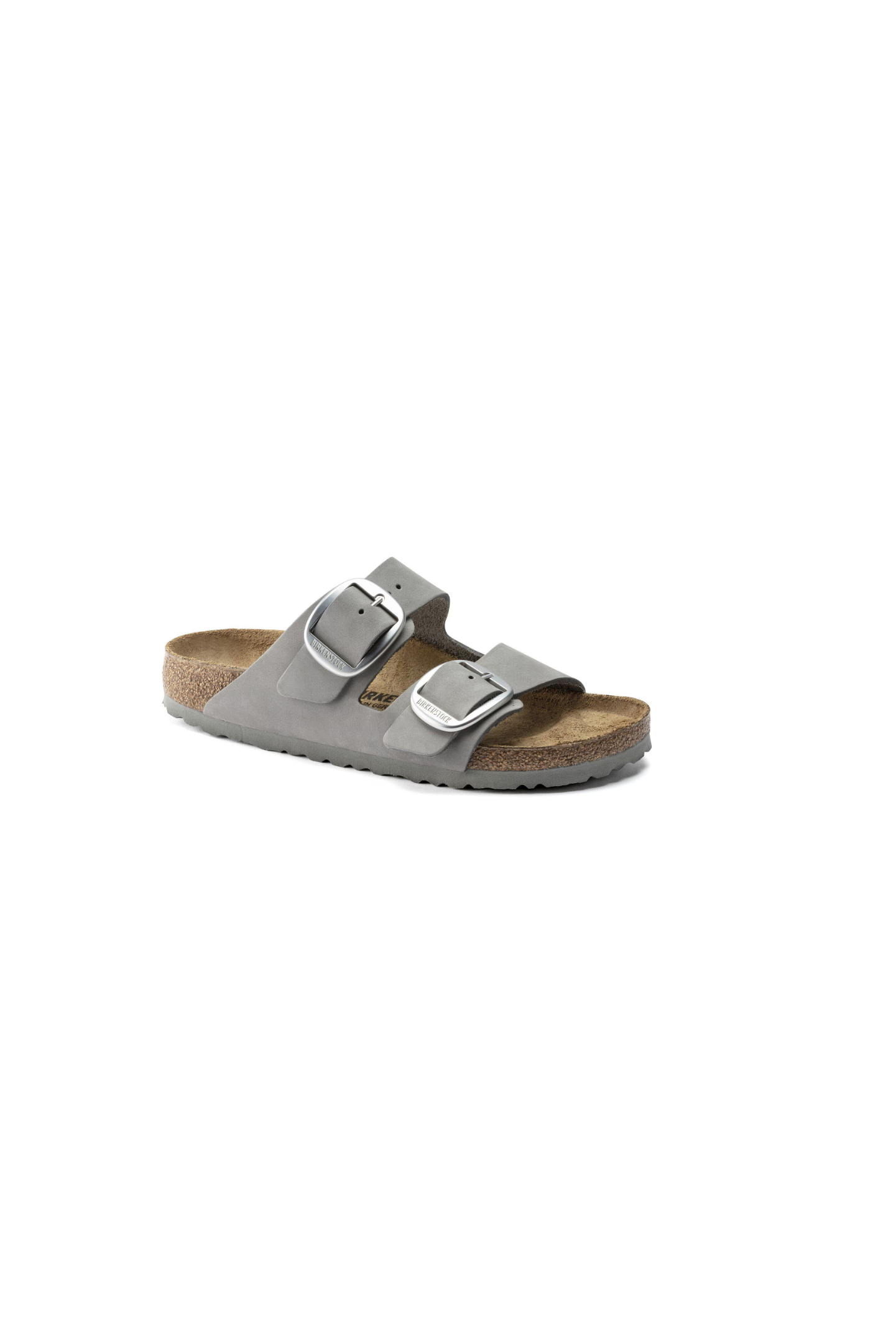 Birkenstock Arizona Big Buckle Nubuck Leather Dove Gray