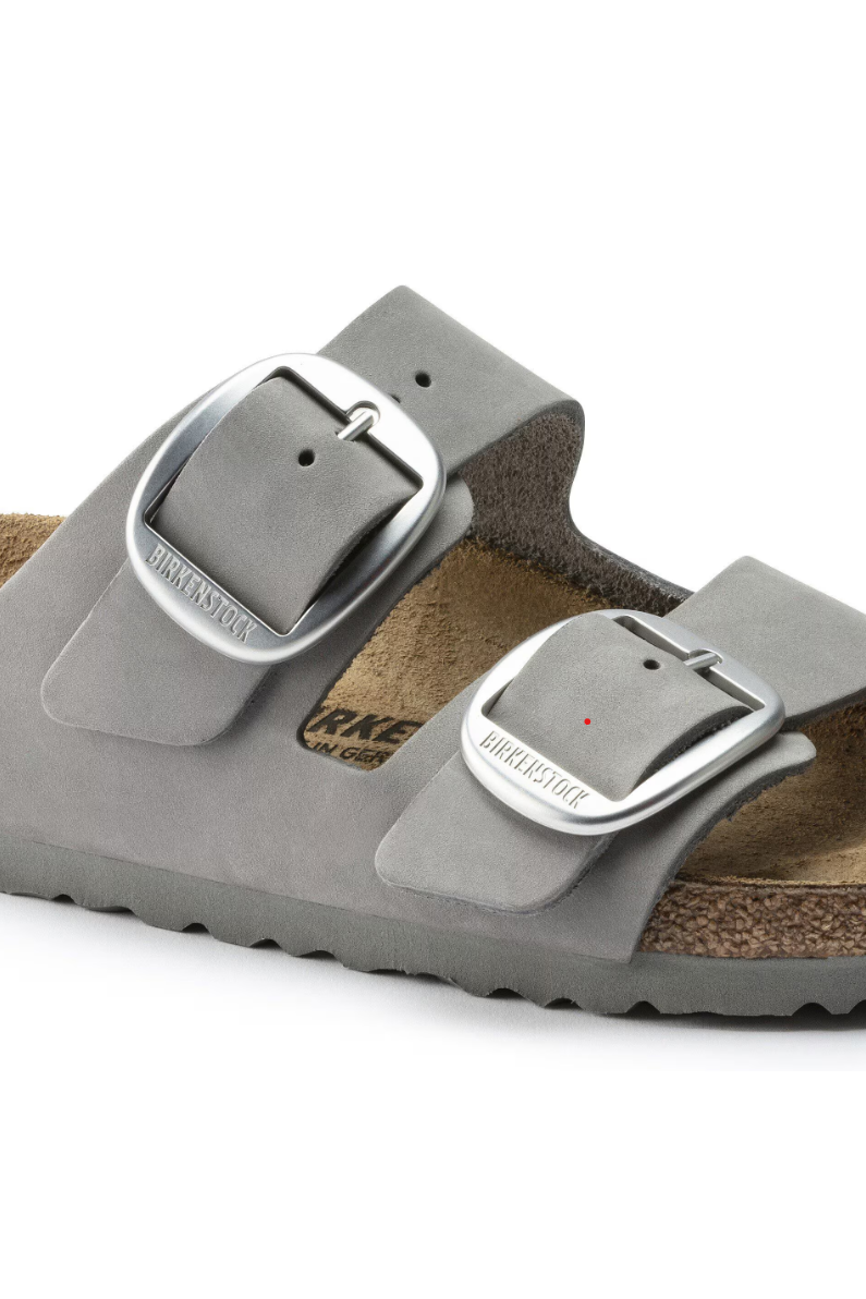 Birkenstock Arizona Big Buckle Nubuck Leather Dove Gray