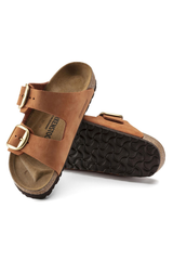 Birkenstock Arizona Big Buckle Nubuck Leather | Pecan | Narrow