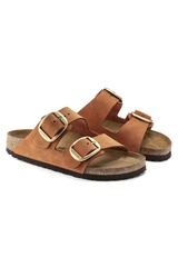 Birkenstock Arizona Big Buckle Nubuck Leather | Pecan | Narrow