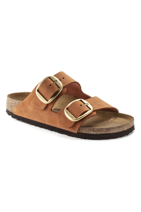 Birkenstock Arizona Big Buckle Nubuck Leather | Pecan | Narrow