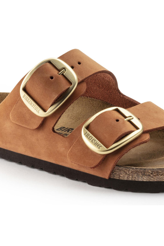 Birkenstock Arizona Big Buckle Nubuck Leather | Pecan | Narrow