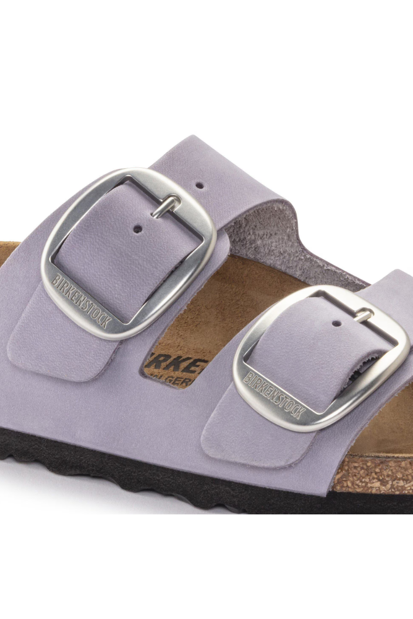 Birkenstock Arizona Big Buckle Nubuck Leather Purple Fog