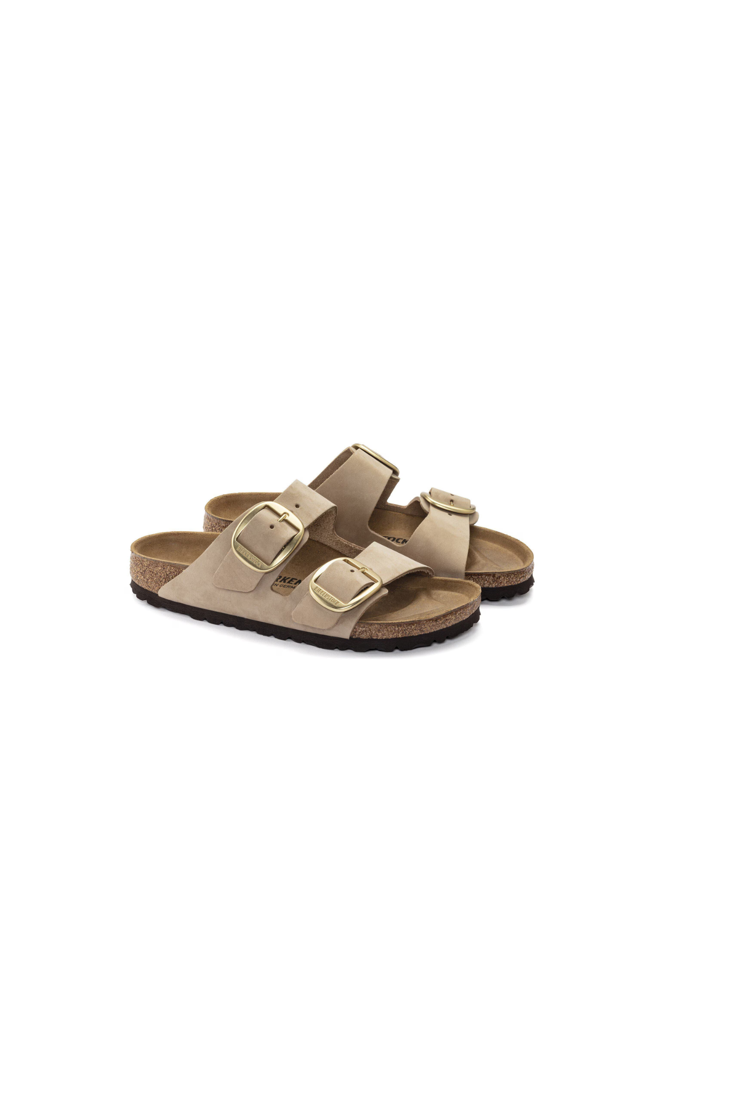Birkenstock Arizona Big Buckle Nubuck Leather Sandcastle