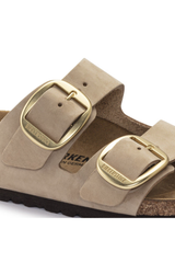 Birkenstock Arizona Big Buckle Nubuck Leather Sandcastle