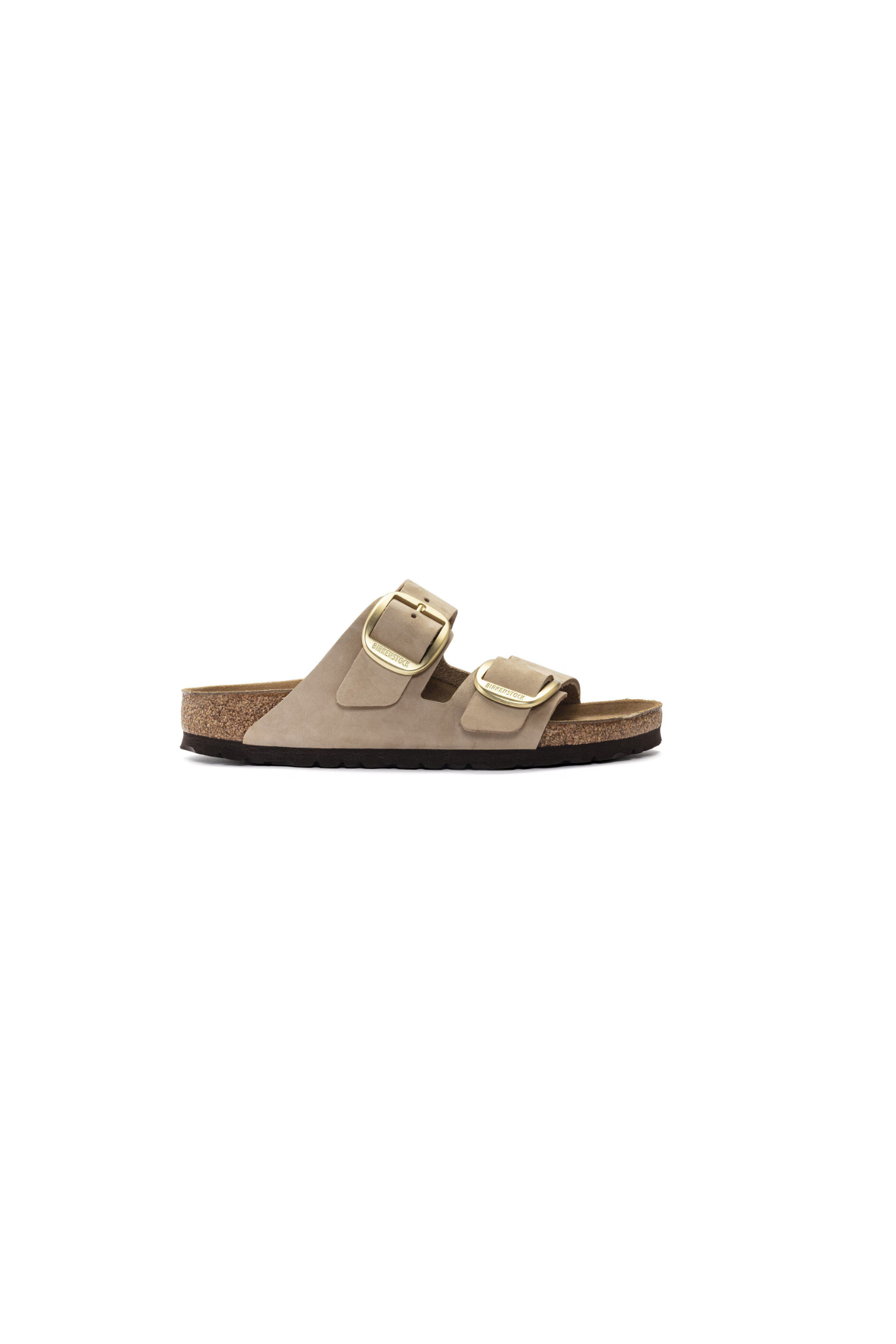 Birkenstock Arizona Big Buckle Nubuck Leather Sandcastle