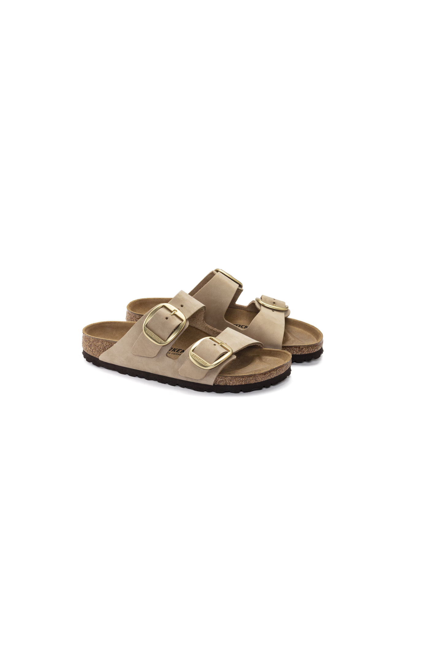 Birkenstock Arizona Big Buckle Nubuck Leather Sandcastle