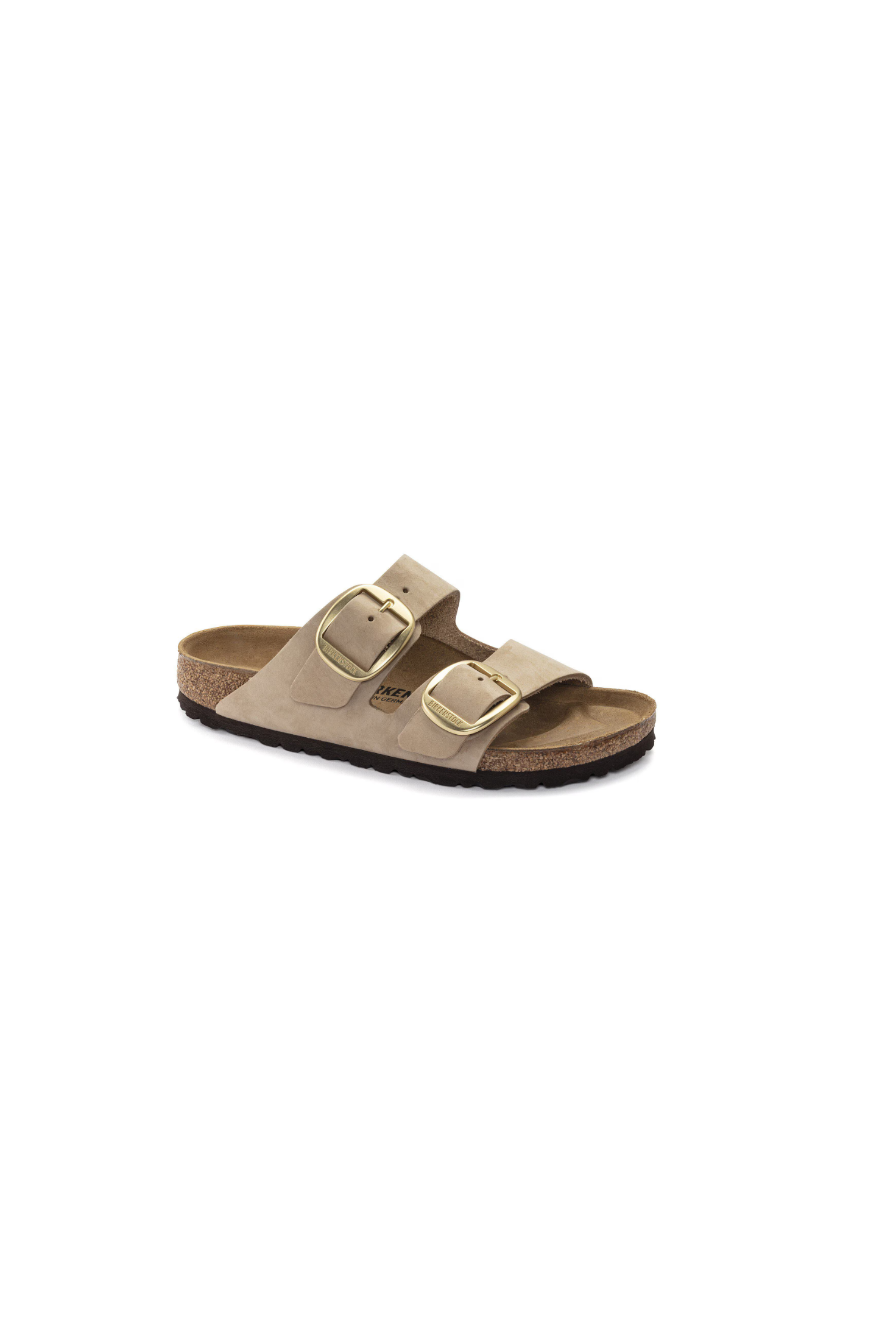 Birkenstock Arizona Big Buckle Nubuck Leather Sandcastle
