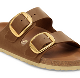 Birkenstock Arizona Big Buckle Oiled Leather Cognac Sandals